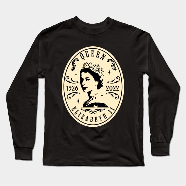 Queen Elizabeth 1926 - 2022 Long Sleeve T-Shirt by valentinahramov
